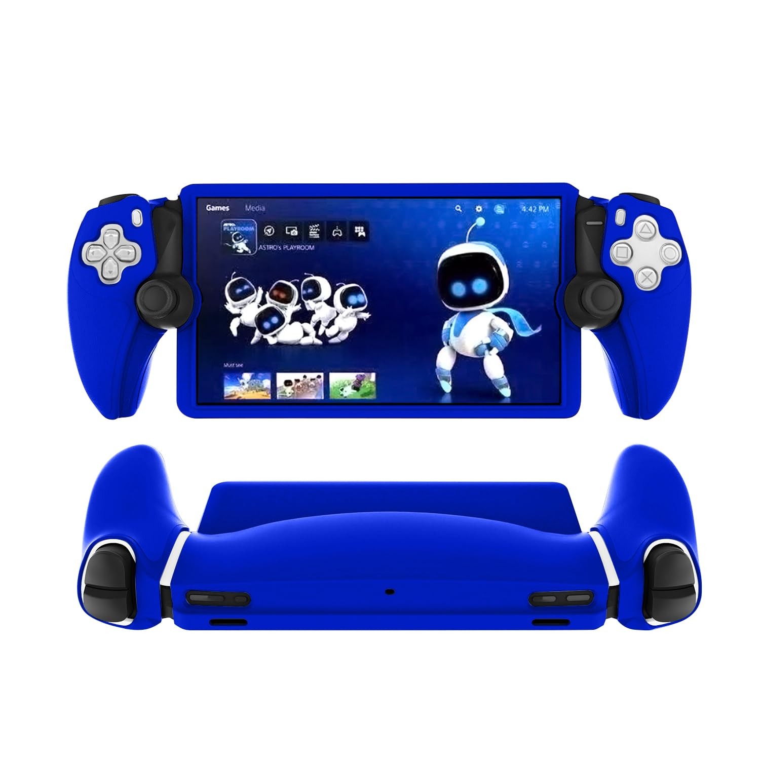 Coque silicone PS5 Portal : étui de protection souple anti-choc noir