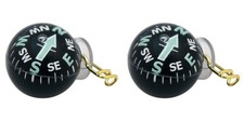 Coghlan's Ball-Type Pin-On Compass Liquid Filled Luminous Arrow Survival(2-Pack)