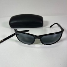 Maui Jim MJ-168-02 Polarized Sunglasses Black Made In Japan Needs Repair