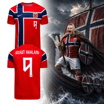 HOT NOW! E.Braut Haaland No.9 ALL OVER PRINT Soccer Jersey Fan Gift