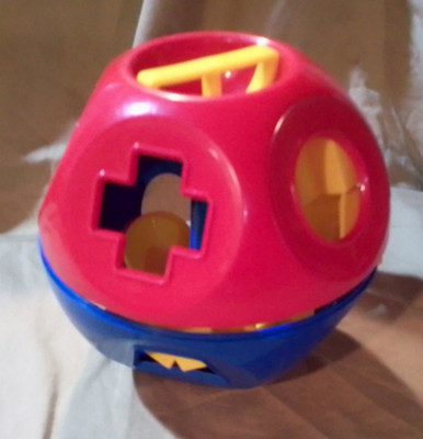Vintage Tupperware Shape-O Toy Ball Shape Sorter COMPLETE 10 Pieces 6 ...