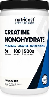 Nutricost Micronized Creatine   500g (5g/serving, 100 servings)