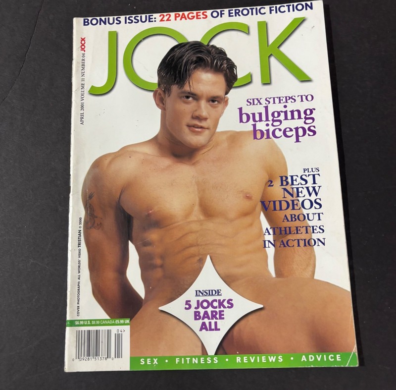 VINTAGE JOCK MAGAZINE APRIL 2001 GAY INTEREST