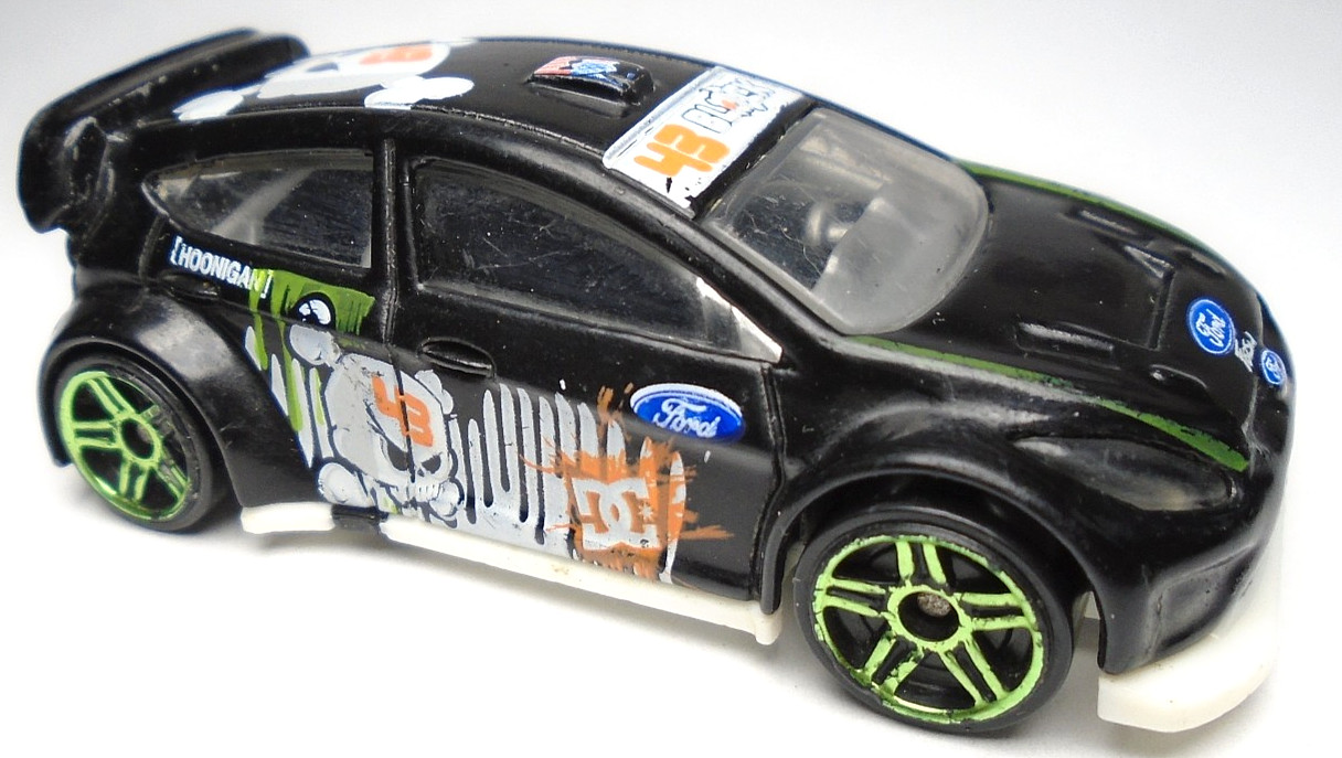 2011 HOT WHEELS NEW MODELS '12 FORD FIESTA KEN BLOCK BLACK 1:64 DIECAST 3" CAR