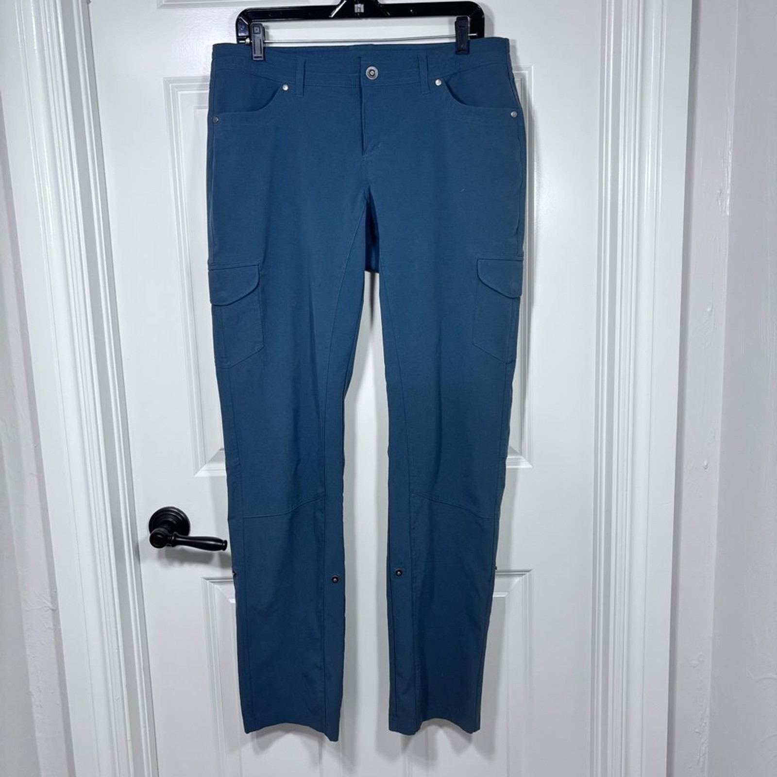 Kuhl Freeflex Roll-Up Hiking Pants Women’s 12 Long Blue Gray