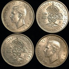 Florin 1937  -  1951 EF-UNC George VI Choice of Dates (T98)