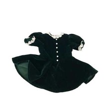 American Girl Green White Molly's Holiday Dress Comes with Accessories
