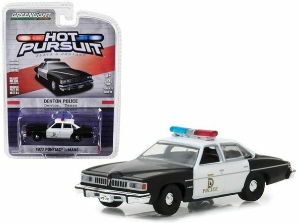 1:64 GreenLight *HOT PURSUIT 31* 1977 Pontiac LeMans ENFORCER POLICE CAR *NIP*