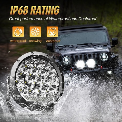 AUXBEAM 2PCS 7" LED Work Light Bar Spot Lights Driving Lamp Offroad SUV 4x4 ATV - Picture 5 of 12