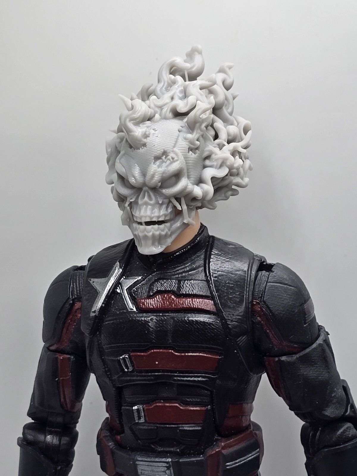 3d Print Ghost Rider DEADPOOL HEAD #1 1:12 Marvel Legends G.I. Joe ...