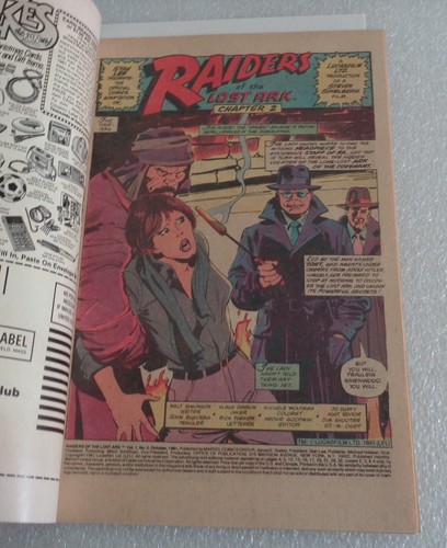 1981 MARVEL COMIC BOOK RAIDERS OF THE LOST ARK LOT SET 1,2,3 INDIANA JONES VF - Picture 10 of 17