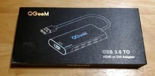 QGeeM USB 3.0 to HDMI Or DVI Adapter; Video Graphics Converter