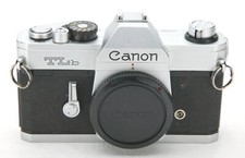 Vintage Canon TLb Manual Focus SLR All Mechanical Chrome Camera Body. Tested.