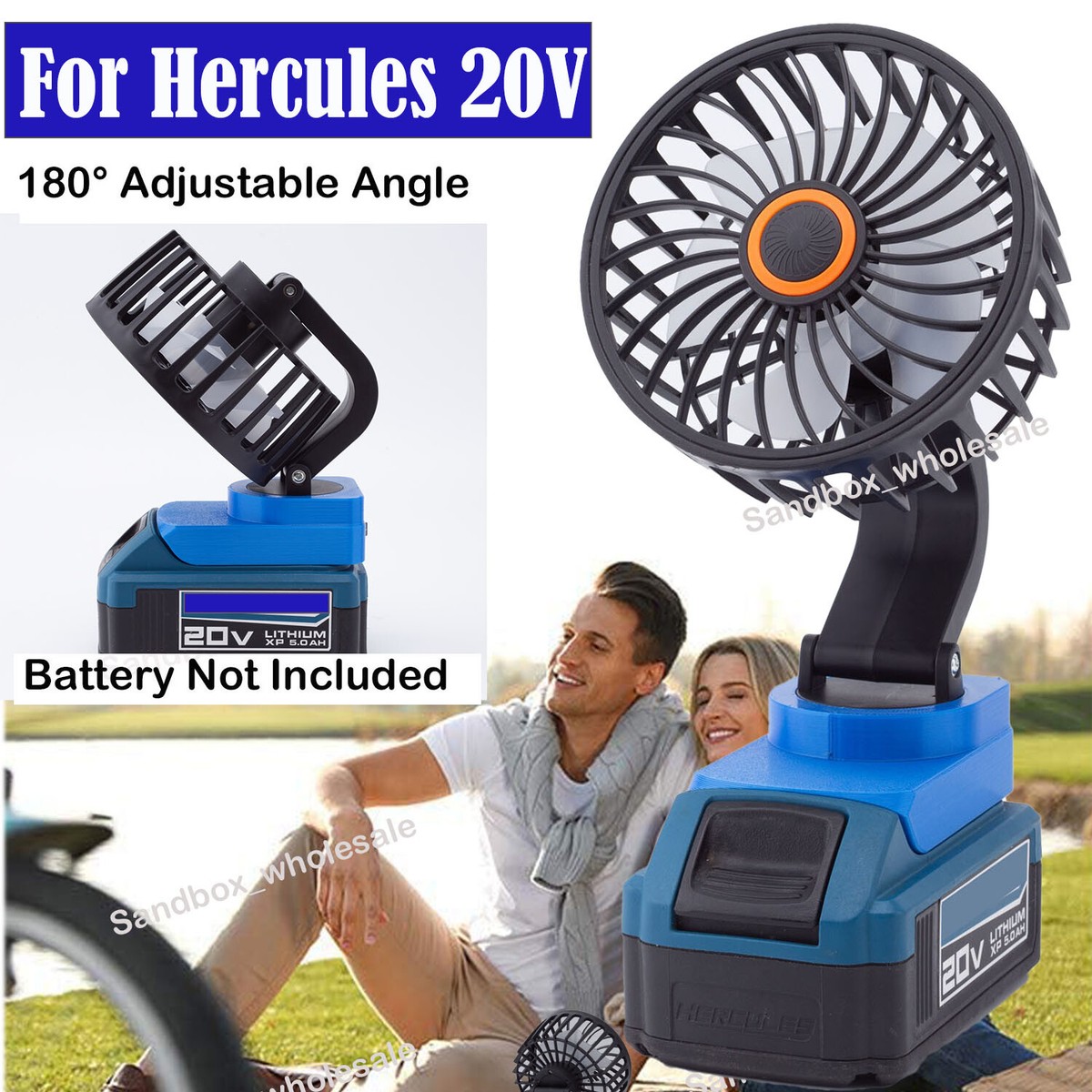 NEW Outdoor Jobsite Fan Camping Fan For Hercules 20V Lithium