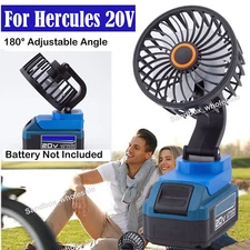 NEW Outdoor Jobsite Fan Camping Fan For Hercules 20V  Lithium Battery Cordless