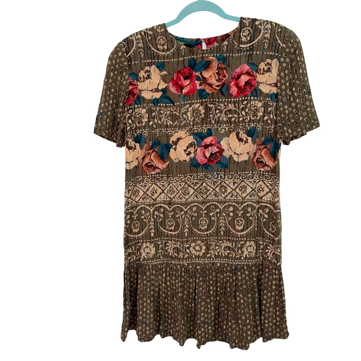Carole Little Petite Dresses Vintage Womens Dress Size 14P Pure Rayon  Button | eBay