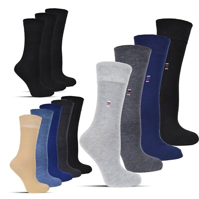 12 - 24 Paar Herrensocken ohne Gummi Strümpfe Männer Baumwolle