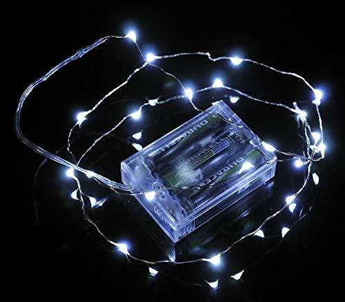 Fantado White Wire Waterproof Lights (10 PACK) by PaperLanternStore