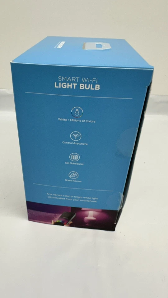 Merkury Innovations Dimmable 75W Equivalent Wi-Fi Smart Bulb, Color, (2 Pack) - Image 2 of 4