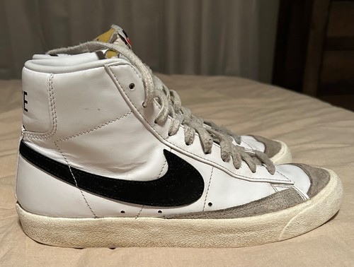 Nike Blazer Mid 77 Vintage White Black Classic Leather - Foto 2 di 4