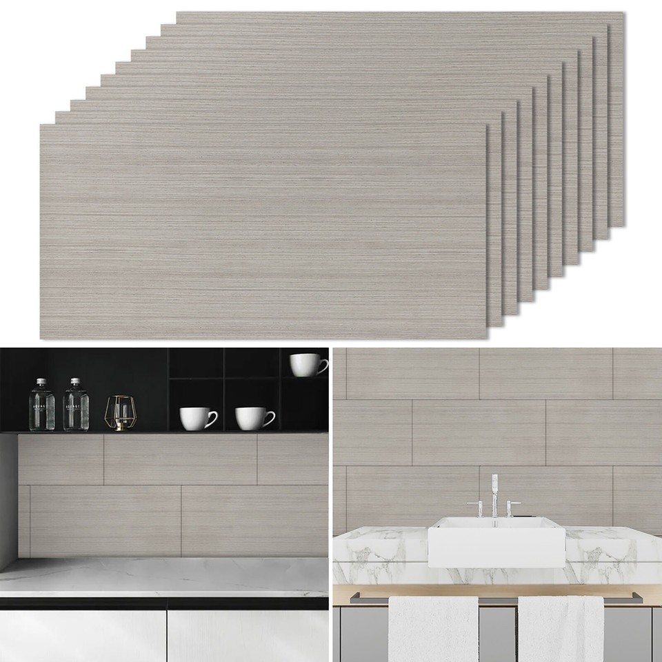 20Pc PVC Bathroom Wall Panels Cladding Shower Wet Wall Tile 3D Wood ...