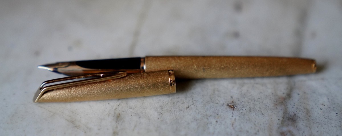 Stylo Plume Waterman CF - Plume En Or Massif 18 Carats - Modèle Prestige Doré