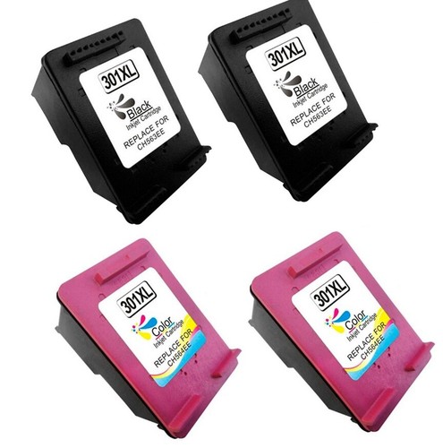 2 Jeux De Cartouches D'encre Compatibles HP 301 XL - Noir, Cyan, Magenta, Jaune, Neufs