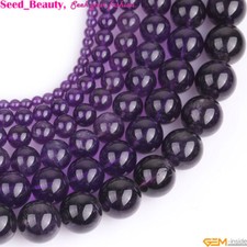 Natural Round Purple Amethyst Gemstone Loose ...