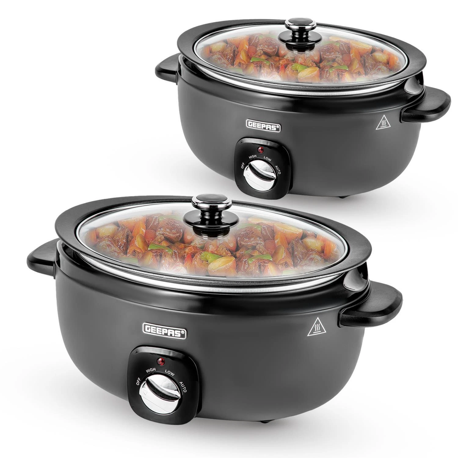 Slow Cooker Tempered Glass Lid & Removable Non-Stick Bowl Chalkboard Design
Opens in a new window or