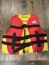 DBX Type III Youth Marine Life Jacket Vest 50-90 lbs 25"-29" Chest Red  Yellow