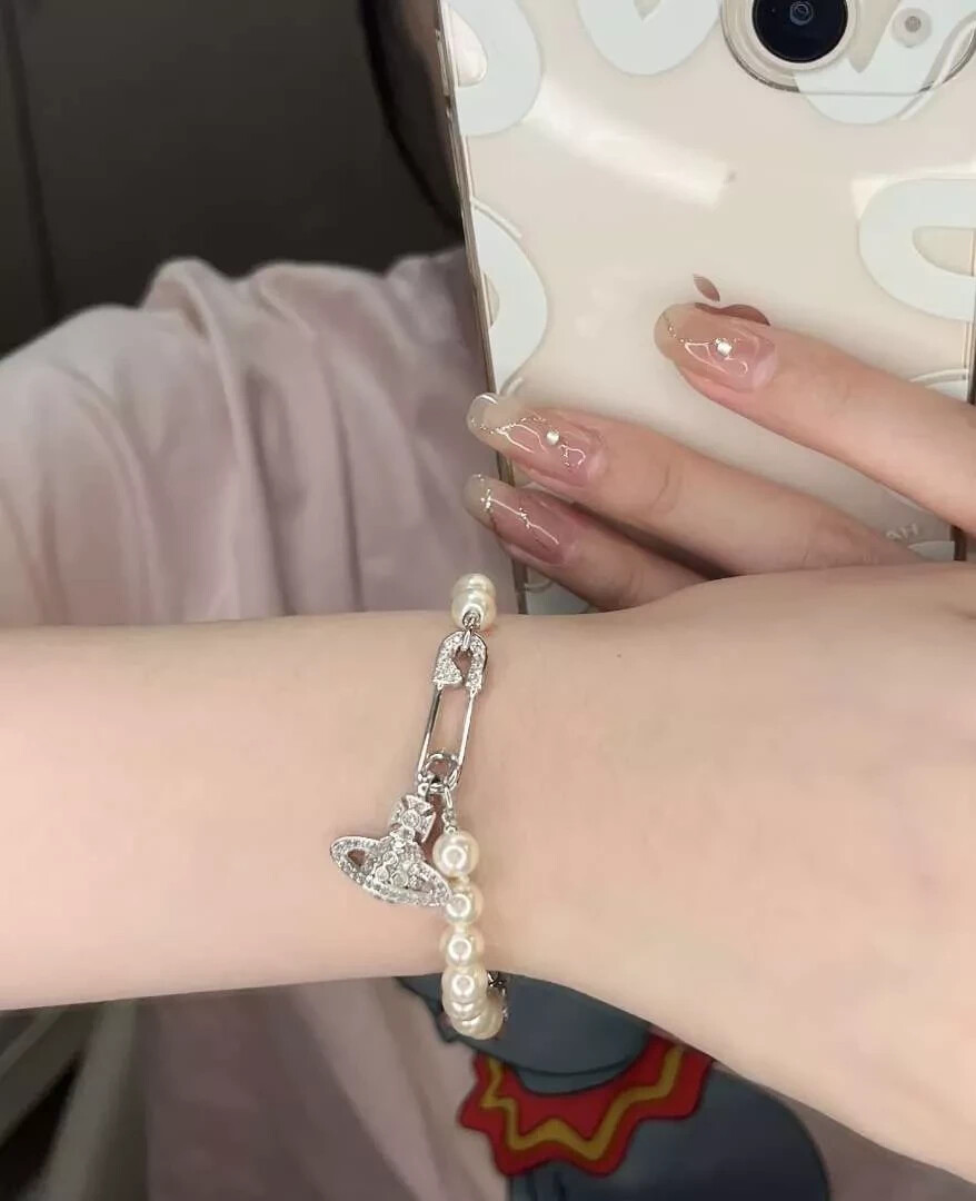 Vivienne Westwood Bracelets Lucrece Pearl 925 Silver