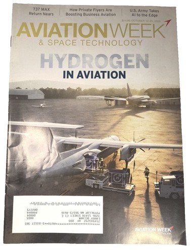 Aviation Week Magazine Oct 12 2020 Hydrogen, AI in Army, Private Flyers, 737 MAX - 第 1/2 張圖片