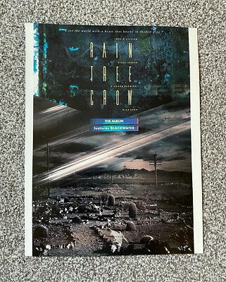 Rare Collectable Vintage 1991 UK Magazine Advert Picture Rain Tree Crow Ad