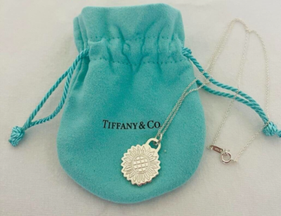 Tiffany&Co. Go WOMEN 2020 Necklace 925 silver Sunflowers With bag