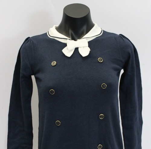Gymboree Girls' L/S Sailor Coastal Cutie Sweater Dress WR4 Blue Size 12 NWT - Picture 2 of 4