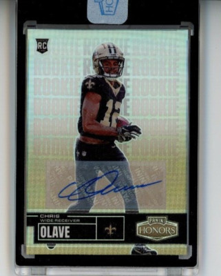 2022 Panini Honors RC Rookie AUTO #71 Chris Olave #/49 ENCASED Saints