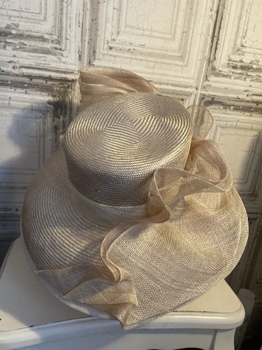 Jacques Vert Hat Wedding Races Ascot Cream New Unused Bow Beautiful Mother - Picture 4 of 10