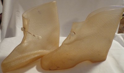 clear galoshes