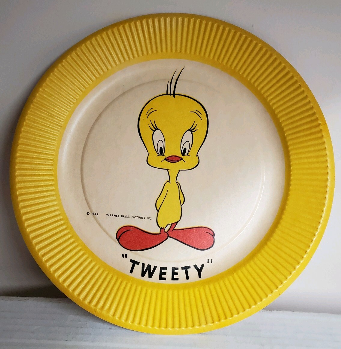 Vintage Looney Tunes 1959 Warner Bros Paper Plate Lot Tweety