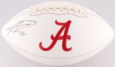 Kenyan Drake Signed Alabama Crimson Tide Logo Football (JSA COA) 