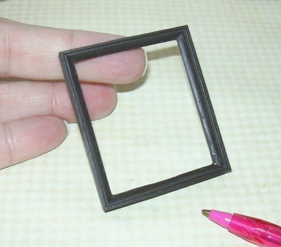 FALCON Miniature Slender WOOD Frame #6 - Rosewood - DOLLHOUSE 1:12