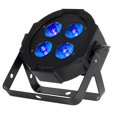 American DJ Eliminator Lighting Mega Hex L Par RGBLA+UV LED Wash Up-Light+Remote