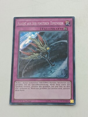Yu-Gi-Oh Einzelkarte Flucht aus der finsteren Dimension bespielt