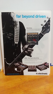 TC ELECTRONICS NOVA DRIVE PEDAL GUITAR PRINT AD.  11 X 8.5   z5