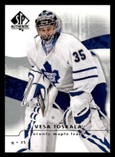 Vesa Toskala 2008 SP Authentic #4   Toronto Maple Leafs
