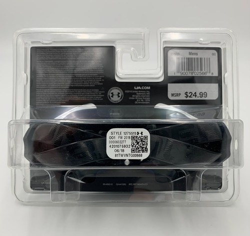 Under Armour Adult Men's Gameday Pro Chin Strap Football Silver/Black BRAND NEW - Picture 2 of 2