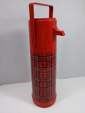 ALADDIN's Pump-A-Drink Dispensador Termo Rojo a Cuadros 1 Cuarto .57 Litros 13.5" P150