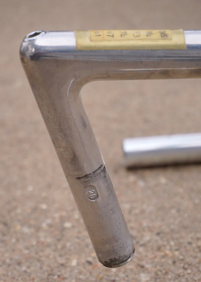 Combo de vástago de manillar ITM vintage 120 mm 40 cm barra de caída años 80 1" pluma eroica Italia Foto 2 de 4