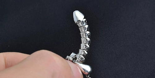 Große PENIS Halskette Junggesellenabschied Geschenk Uhr GROSSER Penis Go Up VIDEO 24-27" Kordel NEU - Bild 10 von 14