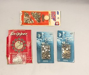 Dritz Ginger Snaps Fasteners Prims Snap Fasteners Gripper Fastener Lot of 4